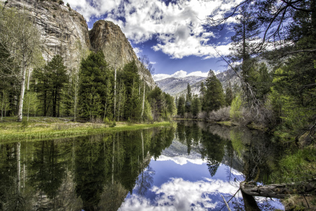 Обои картинки фото природа, реки, озера, горы, лес, река