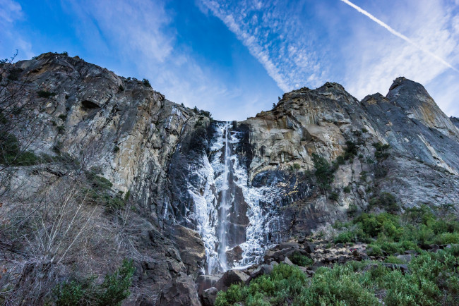 Обои картинки фото природа, водопады, водопад, река, лес