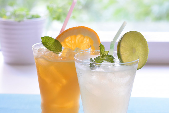 Обои картинки фото summer cocktail, еда, напитки,  коктейль, питье
