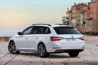 обоя автомобили, skoda, 2015г, sportline, combi, superb