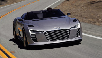 обоя audi e-tron spyder concept 2010, автомобили, audi, e-tron, spyder, concept, 2010