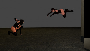 Картинка night+owl`s+new+foe +part+7 3д+графика фантазия+ fantasy взгляд фон девушки