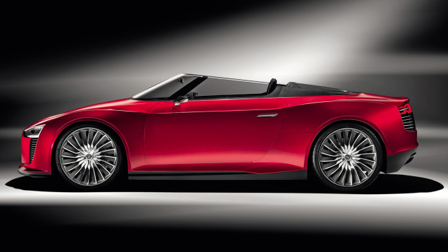 Обои картинки фото audi e-tron spyder concept 2011, автомобили, audi, e-tron, spyder, concept, 2011