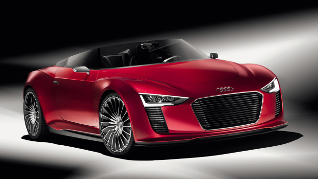 Обои картинки фото audi e-tron spyder concept 2011, автомобили, audi, e-tron, spyder, concept, 2011