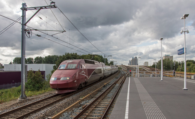 Обои картинки фото техника, электровозы, состав, локомотив, рельсы