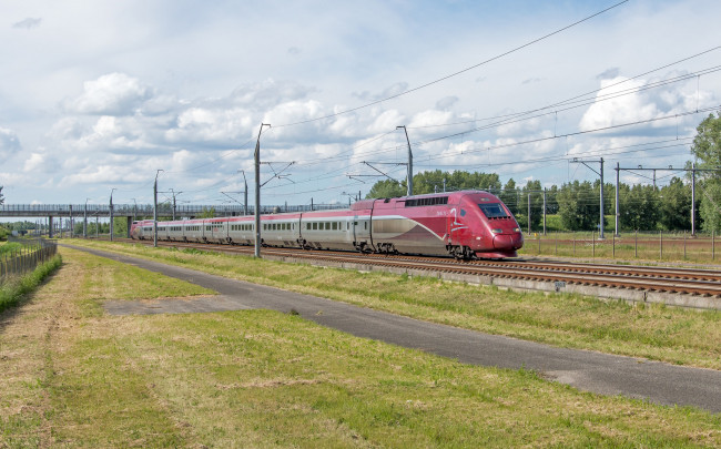 Обои картинки фото техника, поезда, состав, локомотив, рельсы