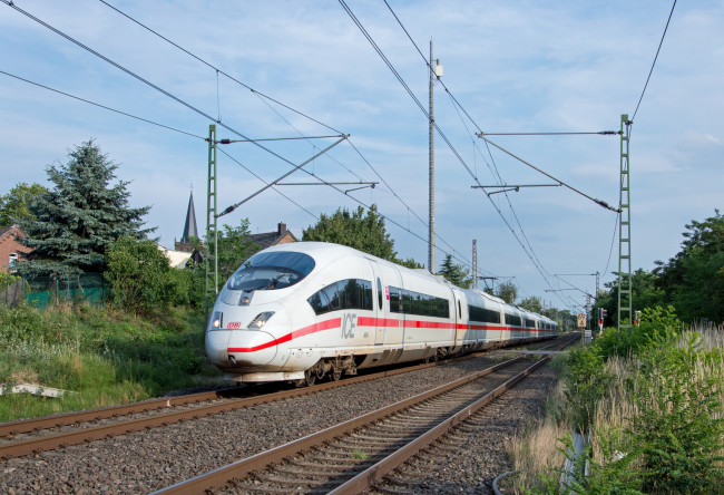 Обои картинки фото техника, поезда, состав, локомотив, рельсы