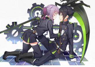 Картинка аниме owari+no+seraph двое