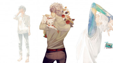 Картинка аниме животные +существа парни