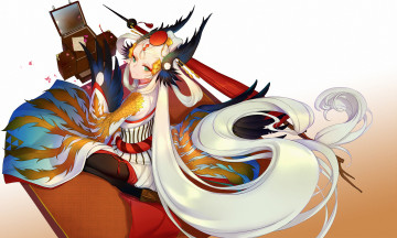 Картинка аниме onmyouji девушка