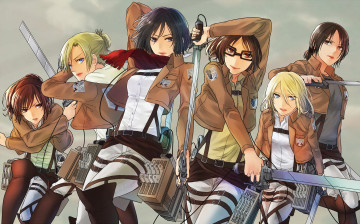 Картинка аниме shingeki+no+kyojin атака титанов