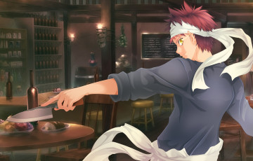 Картинка аниме shokugeki+no+soma сома