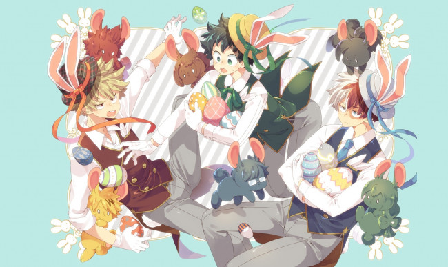 Обои картинки фото аниме, boku no hero academia, моя, геройская, академия