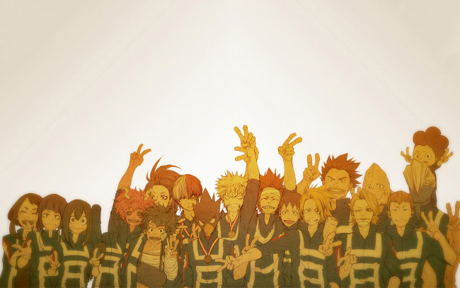 Обои картинки фото аниме, boku no hero academia, моя, геройская, академия