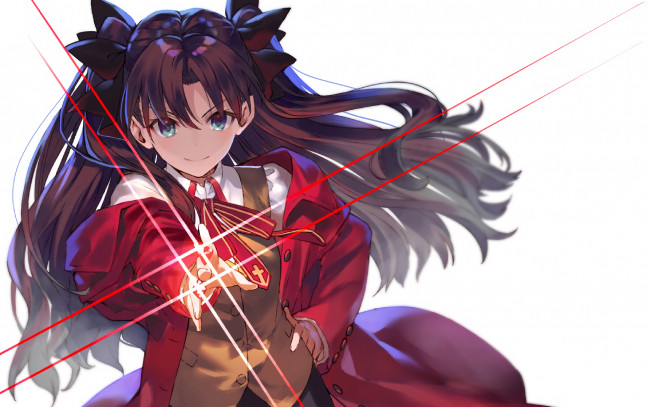 Обои картинки фото аниме, fate, stay night, рин