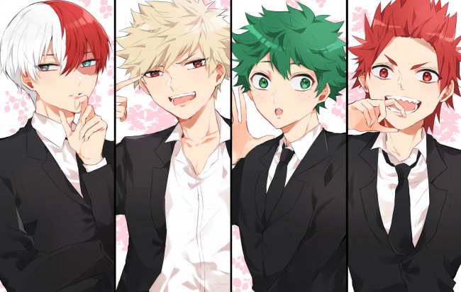 Обои картинки фото аниме, boku no hero academia, моя, геройская, академия