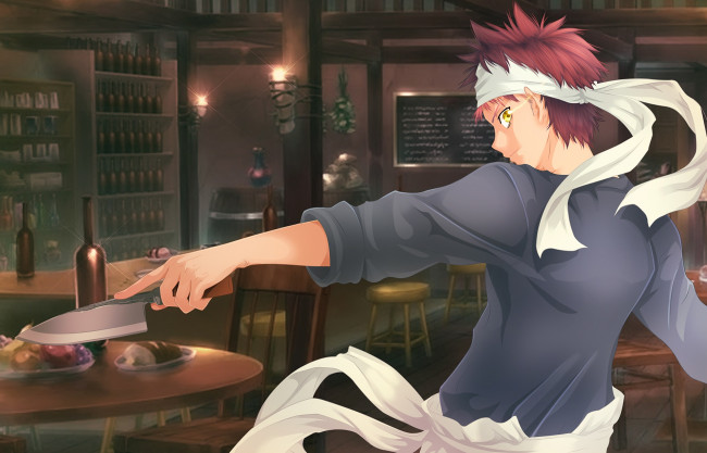 Обои картинки фото аниме, shokugeki no soma, сома