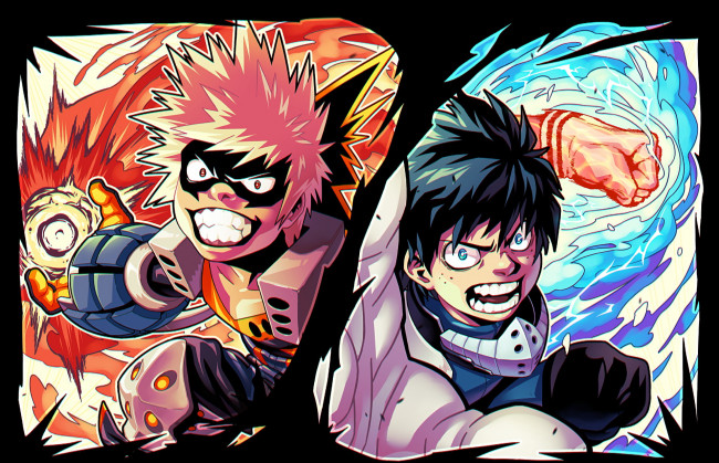 Обои картинки фото аниме, boku no hero academia, моя, геройская, академия