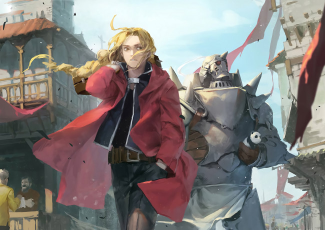 Обои картинки фото аниме, fullmetal alchemist, стальной, алхимик
