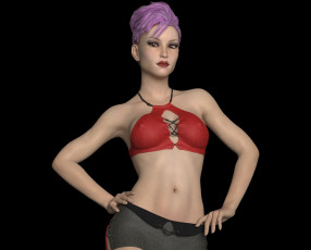 Картинка 3д+графика люди+ people фон взгляд девушка