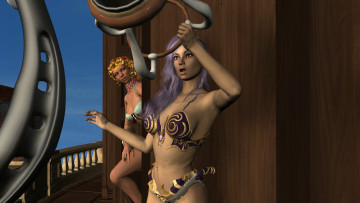 Картинка 3д+графика фантазия+ fantasy взгляд фон девушка