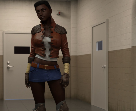 Обои картинки фото 3д графика, люди , people, девушка, фон, взгляд