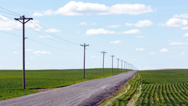 Обои картинки фото природа, дороги, проселочная, дорога, поля