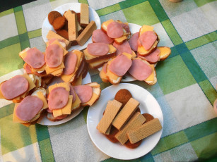 Картинка еда бутерброды +гамбургеры +канапе хлеб колбаса сыр вафли печенье