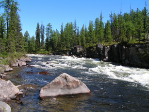 Картинка саяны природа реки озера лес река горы сибирь россия