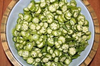 Картинка еда окра бамия