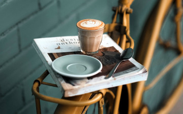 Картинка еда кофе +кофейные+зёрна капучино