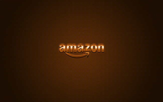 Обои картинки фото amazon, бренды, - другое, углеродное, волокно, оранжевая, текстура, обои, для, смартфонов, металлическая, эмблема, логотип, электронная, коммерция, оранжевый, блестящий, облачные, сервисы, творческое, искусство