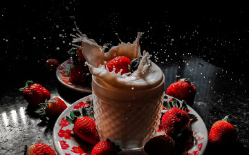 Картинка еда клубника +земляника