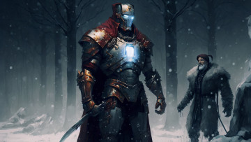 Картинка фэнтези роботы +киборги +механизмы нейросети графика нейроарт ai art нейронные сети рисунки нейро искусство