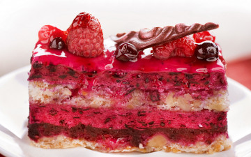 Картинка еда торты фруктовый торт малина