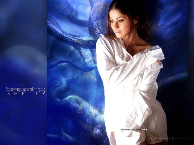 Обои картинки фото Shamita Shetty, shamira, девушки