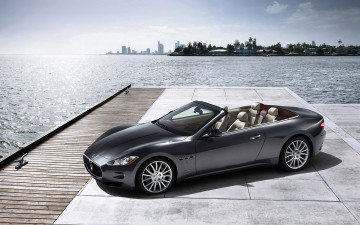 Картинка maserati grancabrio автомобили