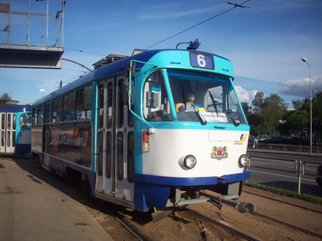 Обои картинки фото рижский, трамвай, техника, трамваи