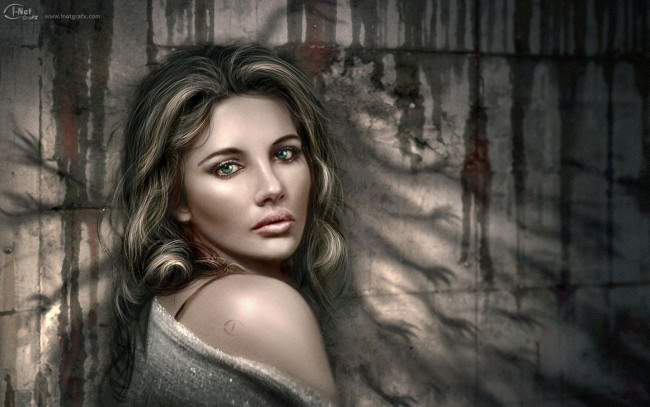 Обои картинки фото рисованные, люди