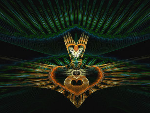 Картинка 3д графика fractal фракталы абстракция узор тёмный