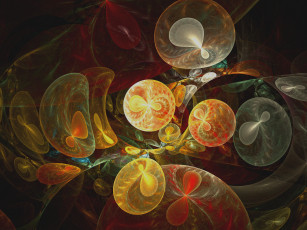 Картинка 3д графика fractal фракталы тёмный фрактал узор