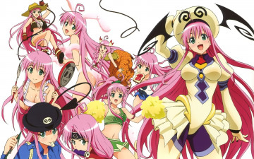 Картинка аниме to love ru девушки