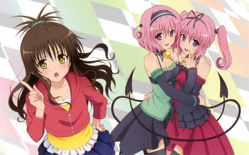 Картинка аниме to love ru девушки