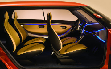 Картинка ssangyong xiv concept 2011 автомобили интерьеры красный авто