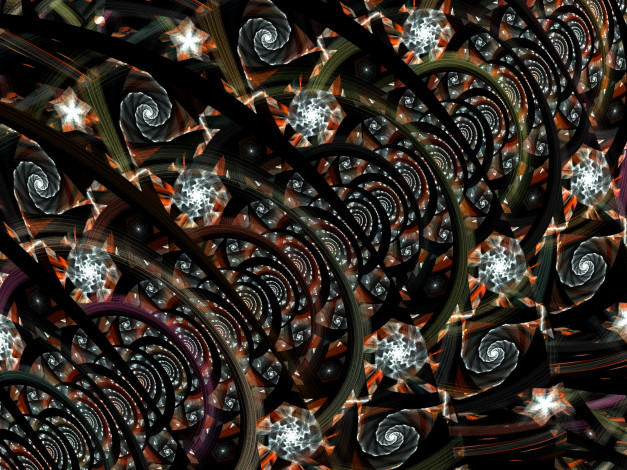 Обои картинки фото 3д, графика, fractal, фракталы, узор, тёмный, фрактал