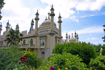 Картинка royal pavilion brighton england города дворцы замки крепости парк англия брайтон королевский павильон