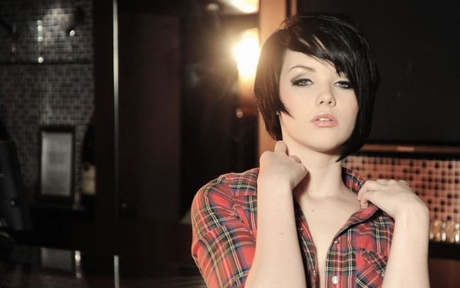 Обои картинки фото Melissa Clarke, девушки, , , глаза, губы, взгляд