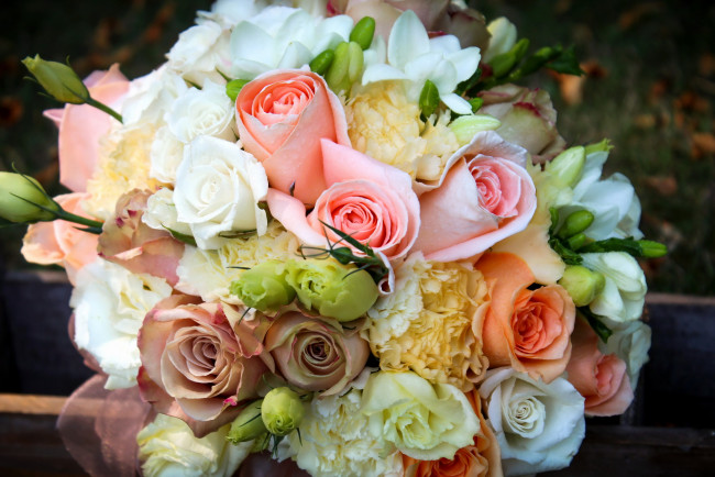 Обои картинки фото цветы, букеты, композиции, розы, букет