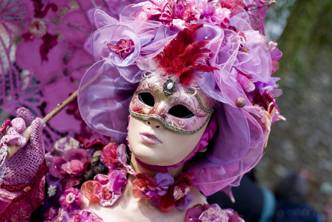 Обои картинки фото разное, маски, карнавальные, костюмы, венеция, карнавал