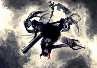 Картинка аниме black rock shooter